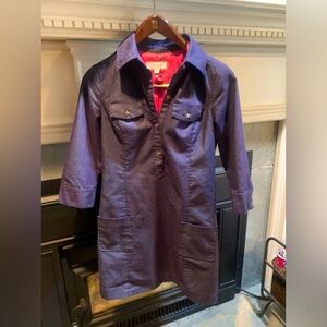 Isaac Mizrahi Jean dress fully lined in pink